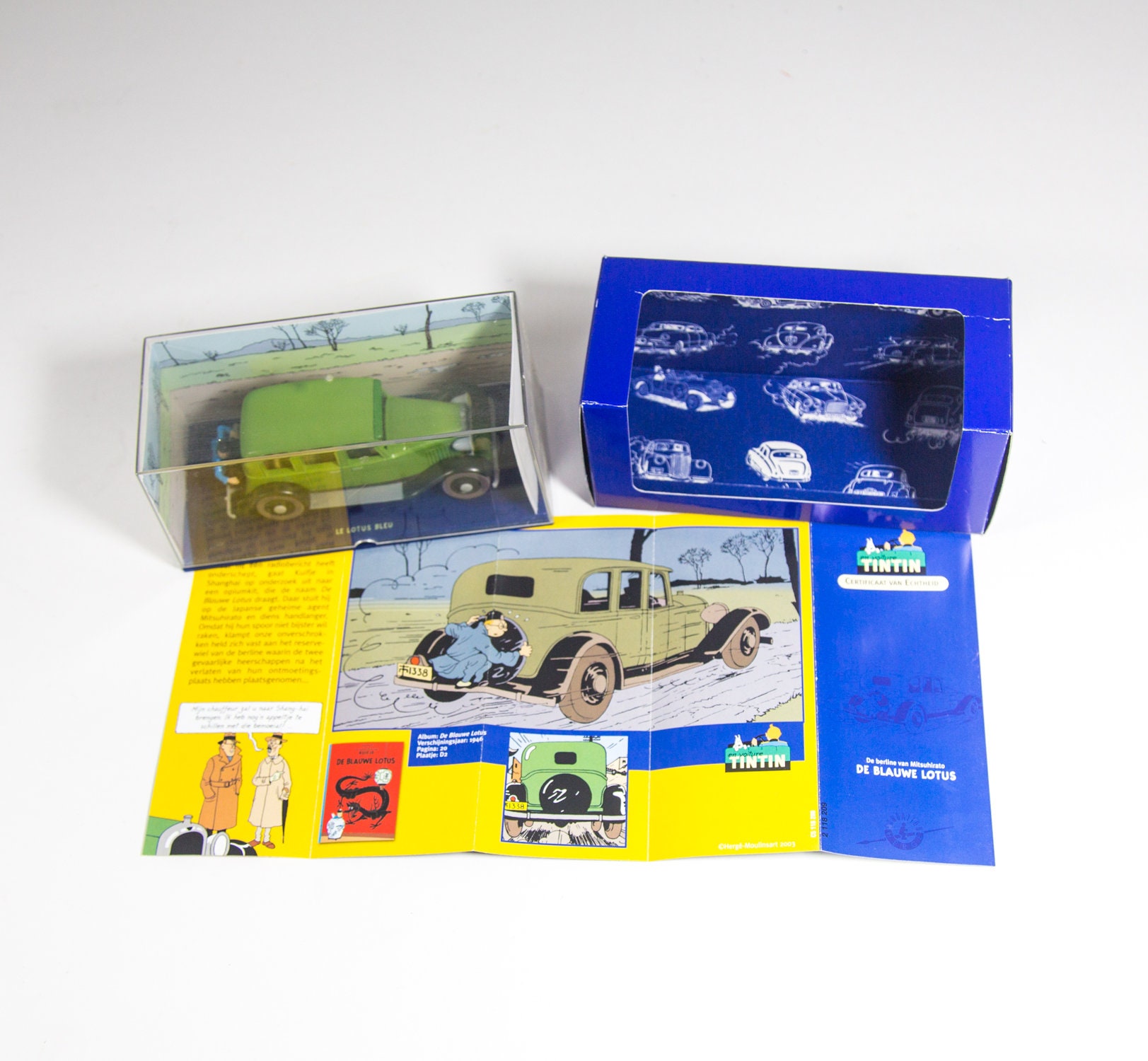 Tintin Car Model | 1/43 | Mitsuhirato' Green Limo | the Blue Lotus