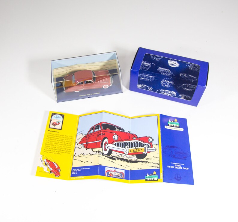 Modello di auto TinTin | 1/43 | Buick Roadmaster | Terra dell'oro nero | Scatola originale e certificato | Edizione Atlante immagine 5