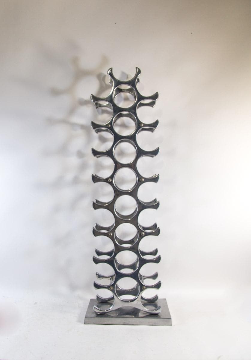 Vintage Wine Rack | Aluminum | Michael Noll | 27 Bottles - Etsy