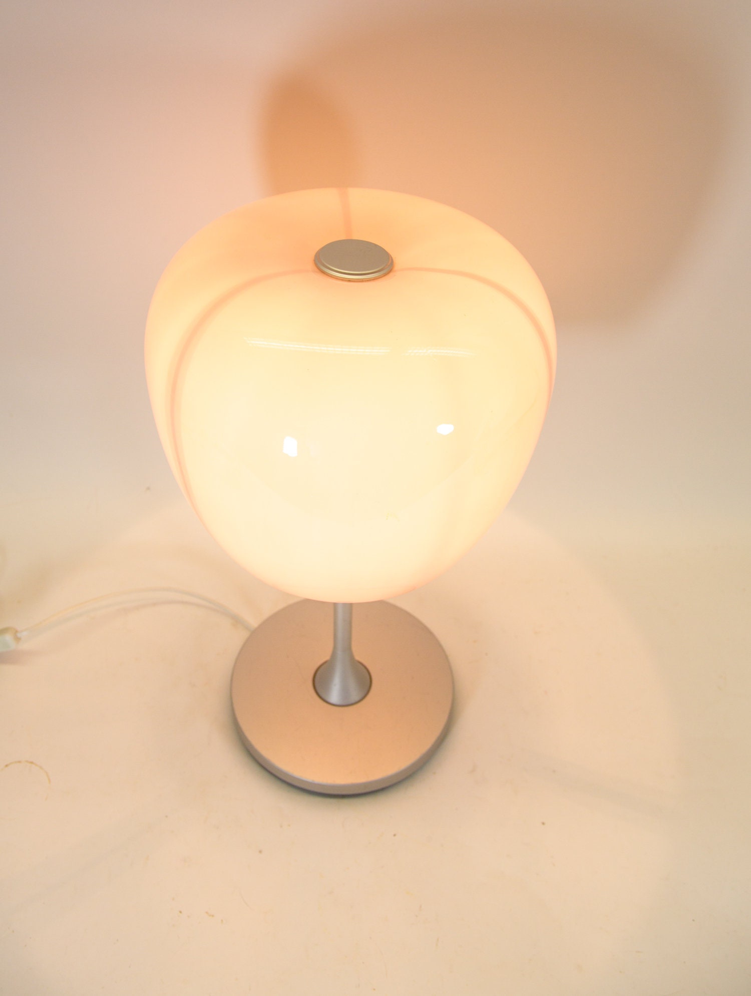 70s OLD IKEA Handmade Glas Shade Rump フロアスタンド