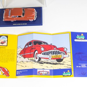 Modello di auto TinTin | 1/43 | Buick Roadmaster | Terra dell'oro nero | Scatola originale e certificato | Edizione Atlante immagine 8