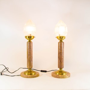 Set of post modern lamps | XXL | Italian marble