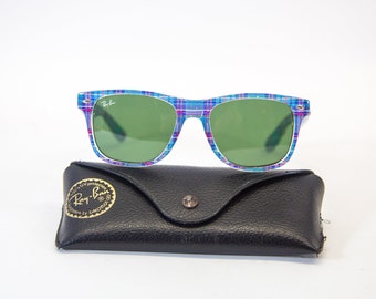 Ray Ban Wayfarer | RB2140 | Estampado a cuadros | caso original