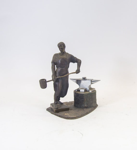 ブロンズ風小人像 樽付き 約15cm 鬼神誌 鬼侍 ブロンズ像｜ 氷山 | sumart