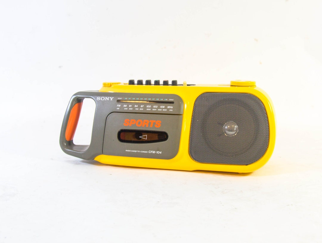 Sony Sports Boombox Model CFM-104 Cassette Player and FM - Etsy