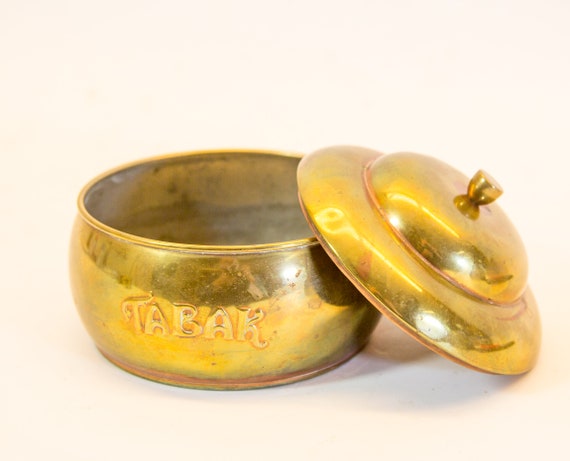 Antique Tobacco Jar | Full brass | vintage 20's - image 5