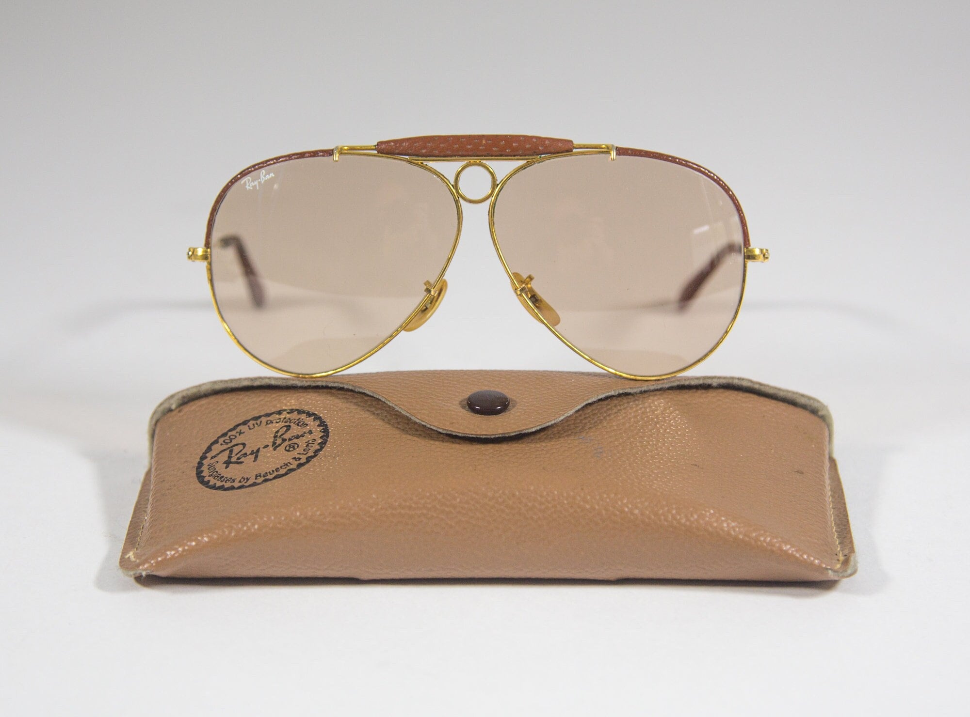 Ray-ban Leathers Shooter | Light Brown Leather | Photo Ray-ban Leathers Shooter | Light Brown Leather | Photo