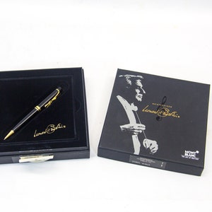 Esferográfica Montblanc | Meisterstück | Edição Limitada | Leonardo Bernstein | Embalado e sem uso | Vintage dos anos 90