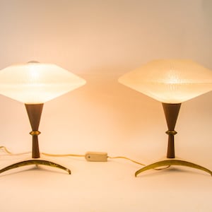 Midcentury tripod table lamp | Space age design | vintage 60&#39;s | Louis Kalff attributed | 2 AVAILABLE
