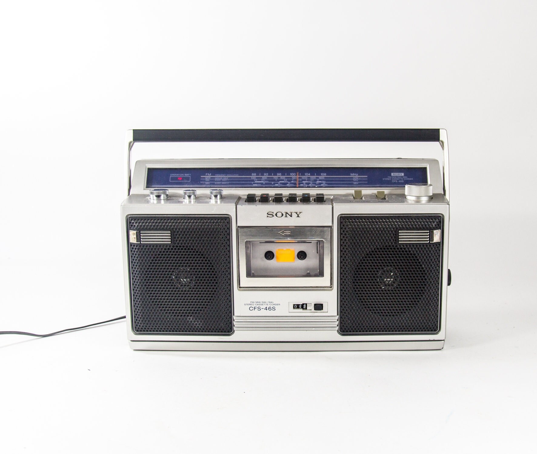 Vintage Used SONY CHORD MACHINE CFS-C7 Radio Cassette Player