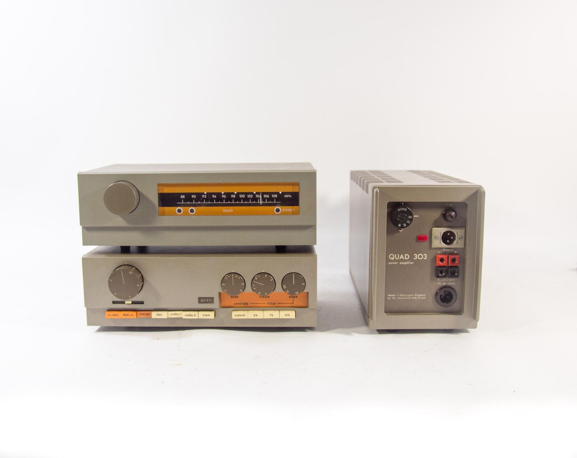 ヴィンテージ QUAD ハイファイセット / Quad 33 - Quad 303 - Quad FM3