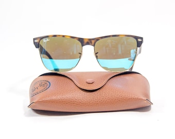 Classic Ray-Ban Clubmaster | Havana frame | Model RB 4175 | mirrored lenses | vintage 90's