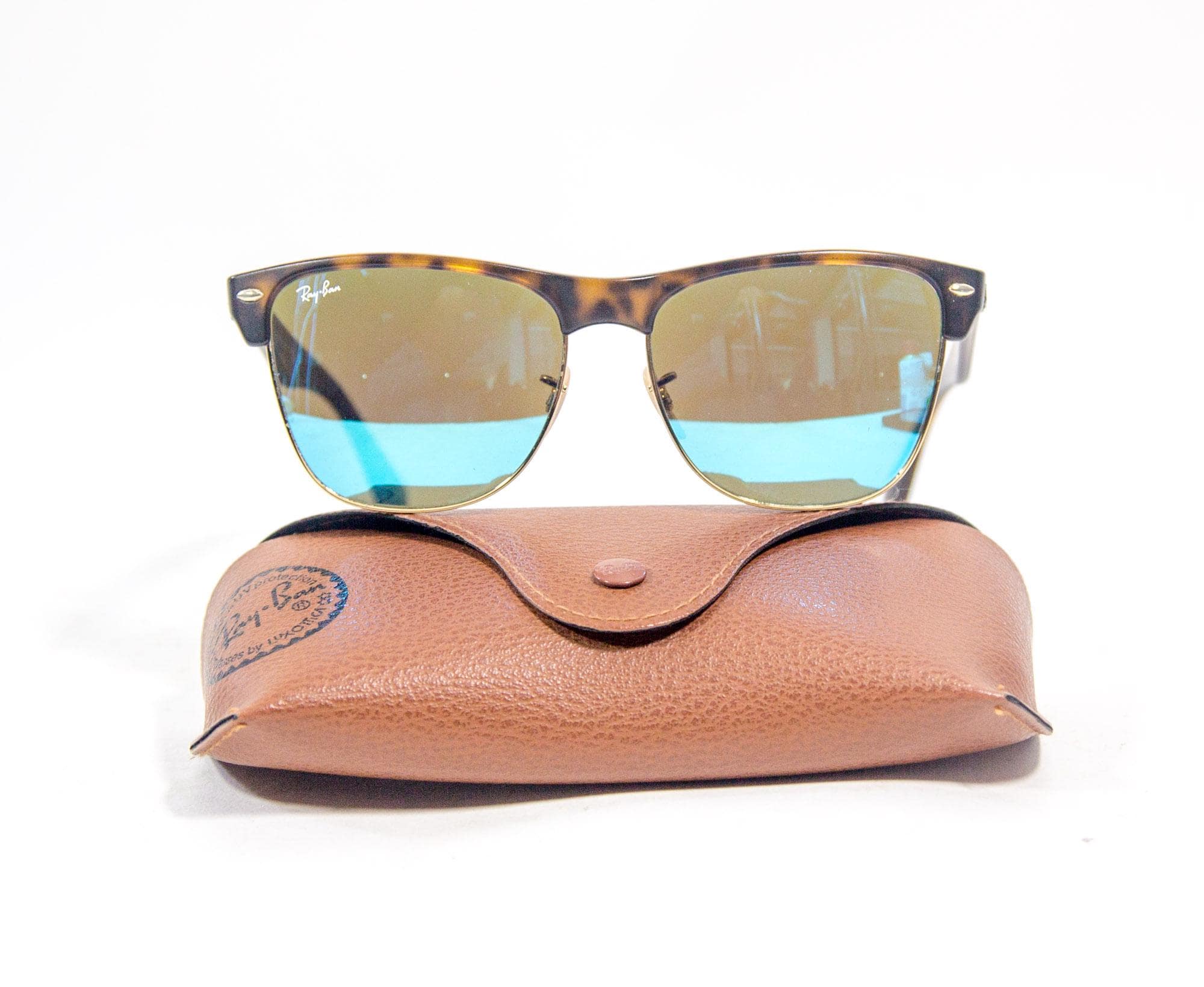 Classic Ray-Ban Clubmaster-Havana frame-Model RB 4175-mirrored lens-vintage 90\'s Vintage Ray Ban Clubmaster - Etsy main image 4