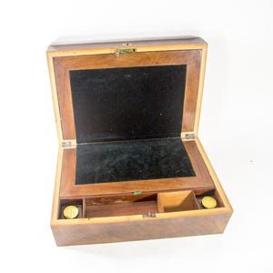 Boîte d&#39;écriture antique | boiseries élégantes | Acajou | Fin du 19ème siècle