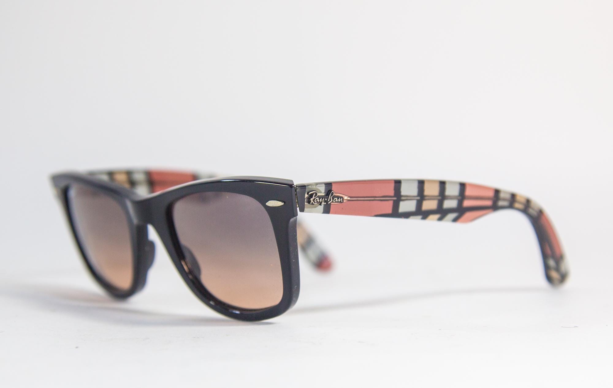 Rare Ray-Ban Original Wayfarer Rainbow Sunglasses Full Set RB2140 1041/32 50 Ray-Ban Original Wayfarer Classic L (50 - 22) with Blue  main image 4