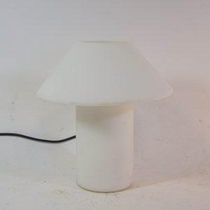 Vintage mushroom lamp | XL version | Hala Zeist | white opaline glass | vintage 80's image 4