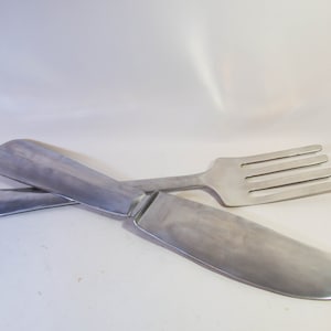 Knife and fork set | XXL | Restaurant decor | Vintage 90&#39;s