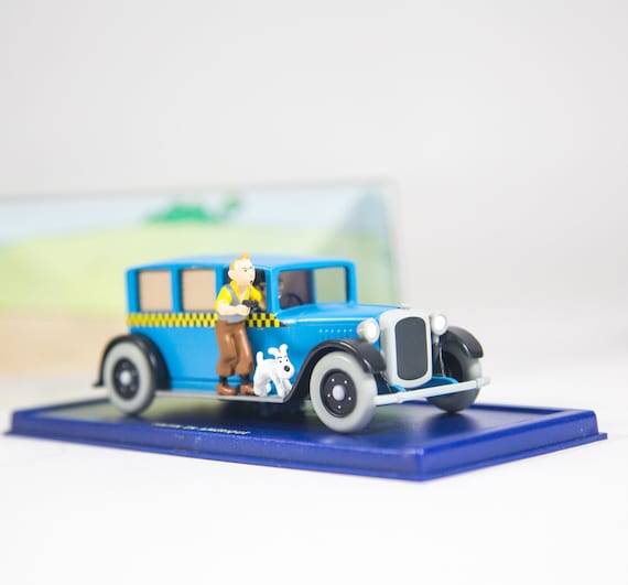 Tintin Car Model | 1/43 | Blue Taxi | Tintin in America | Original