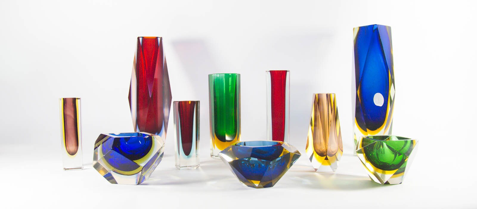 ムラーノ マンドルッツァートの花瓶 |奇妙な形 |フラヴィオ・ポーリ