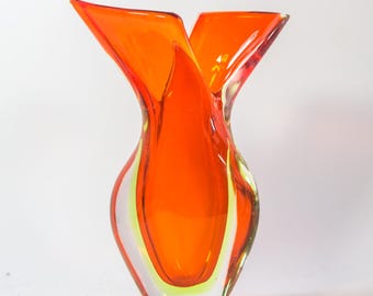 Flavio Poli　ムラノガラス/花器/ビンテージ/フラビオポリ Flavio Poli ムラノガラス/花器/ビンテージ/フラビオポリ - メルカリ