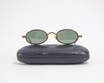 Mens Vintage Retro Silver Original RAY BAN B&l Oval Sunglasses