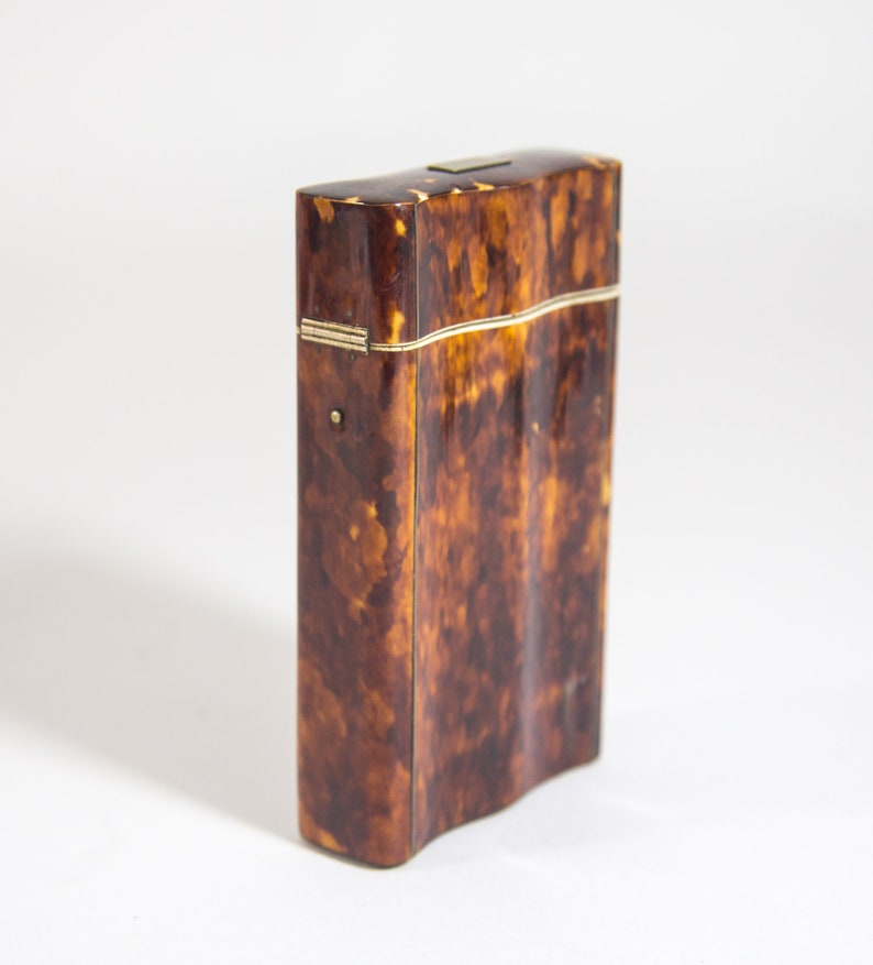 Antique cigar case tortoiseshell Early 19th century image 5