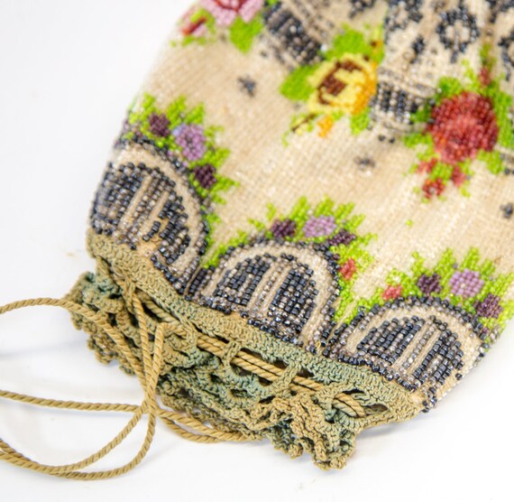 Antique beaded purse | Victorian antique | colorf… - image 7