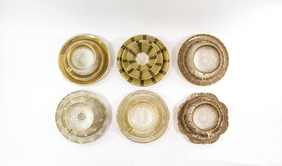 Bavaria Elfenbein | Midcentury porcelain tableware | Six different sets | Tea cup and saucer with breakfast plate  | vintage 1960s