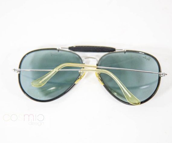 R SERV Ray Ban Leathers Outdoorsman Verres interchangeables bleus