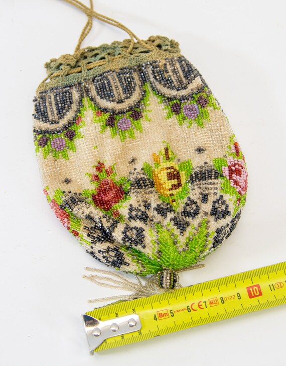 Antique beaded purse | Victorian antique | colorf… - image 10