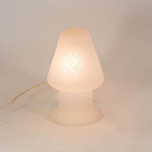 Vintage mushroom lamp | speckled glass | Peill & Putzler | vintage 70's