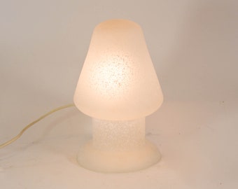 Vintage mushroom lamp | speckled glass | Peill & Putzler | vintage 70's