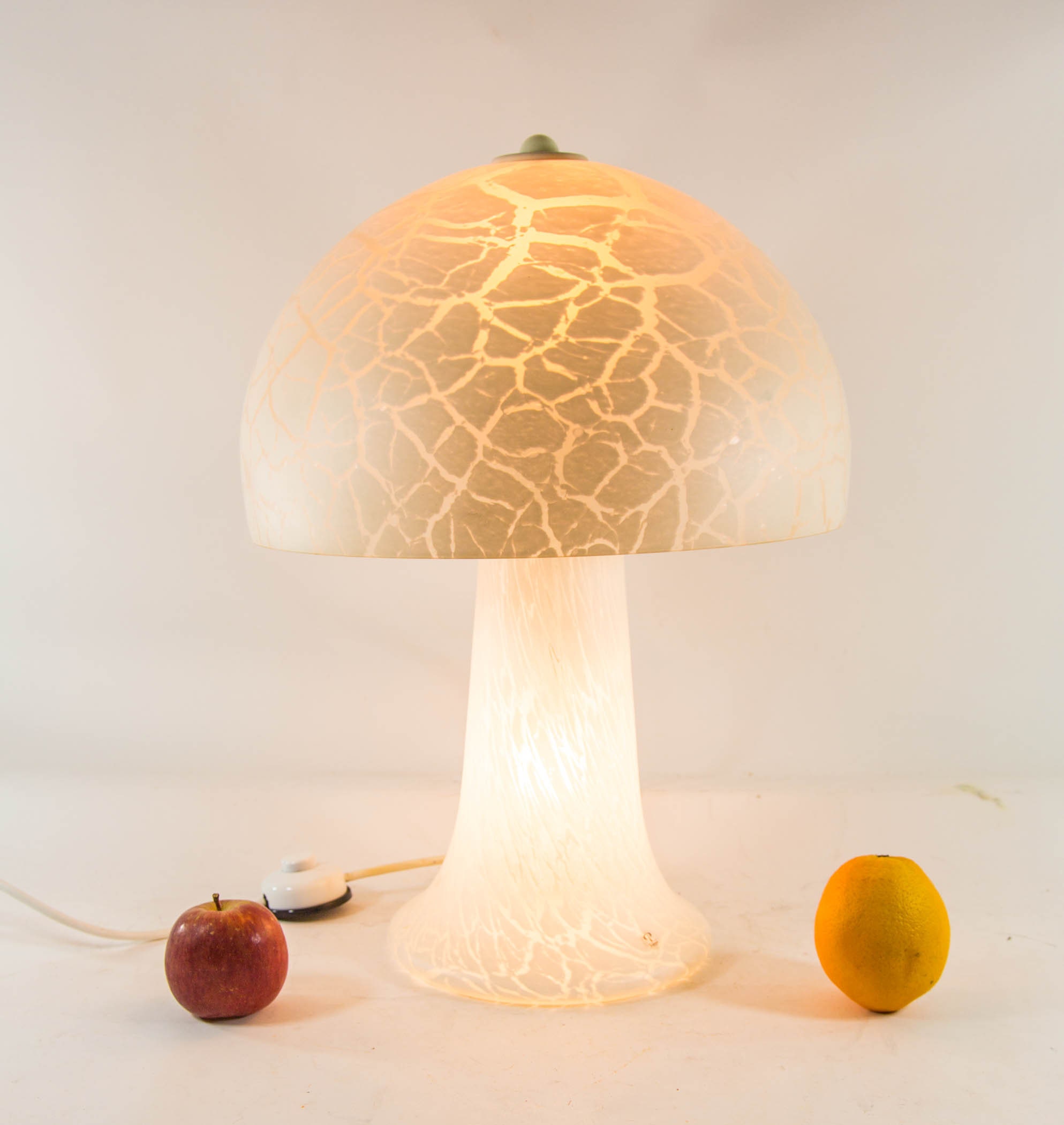 Orange Mushroom Lamp by Peill and Putzler, 1970s for sale at Pamono