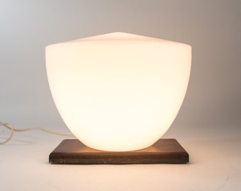 Art-déco-Tischleuchte | Gispen | Weißes Opalglas | Vintage 30er Jahre | 2 Stück verfügbar
