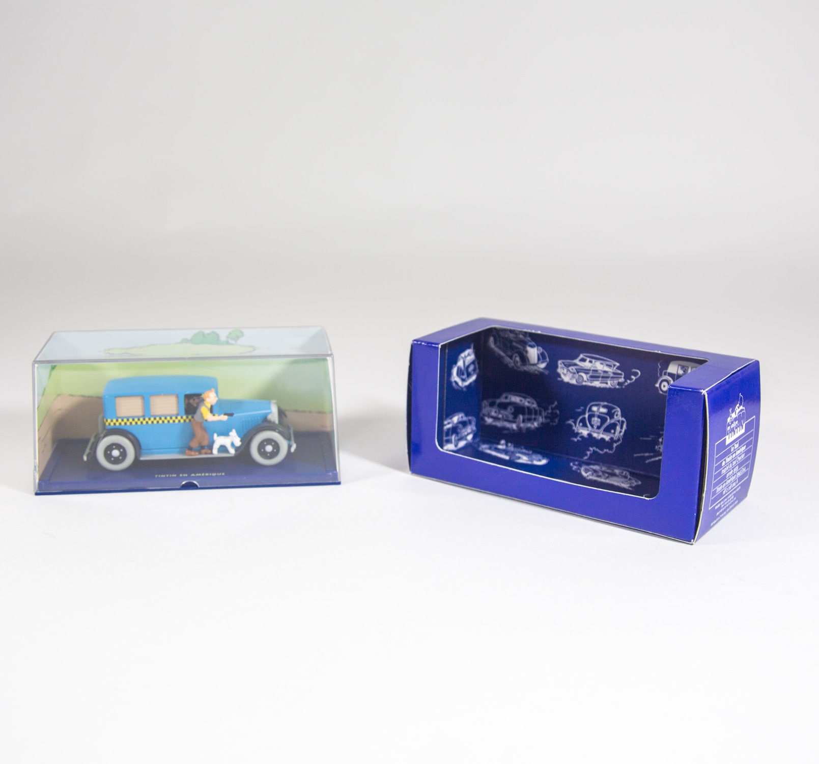 Tintin Car Model | 1/43 | Blue Taxi | Tintin in America | Original