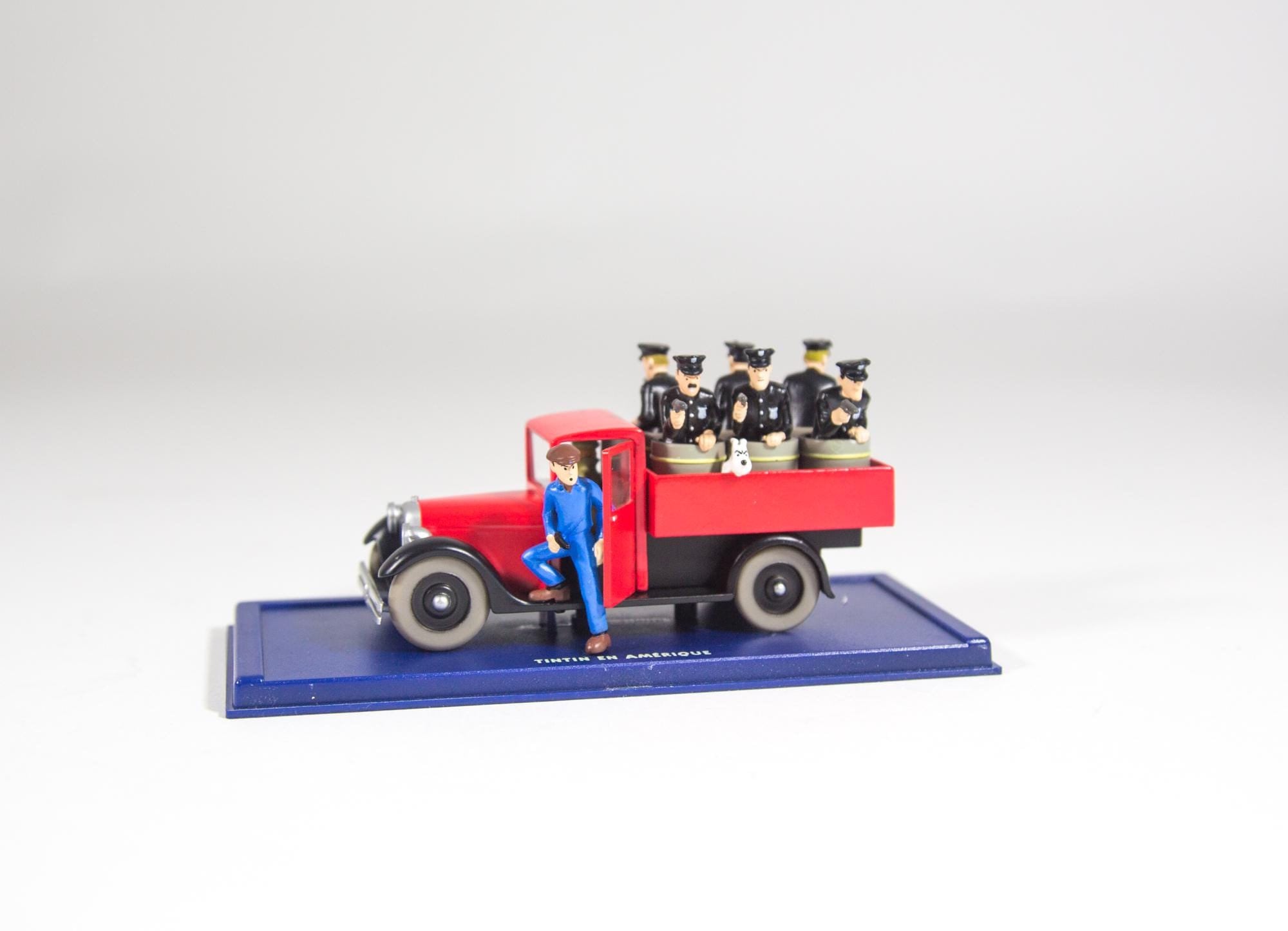 Tintin Car Model | 1/43 | Red Police Truck | Tintin in America