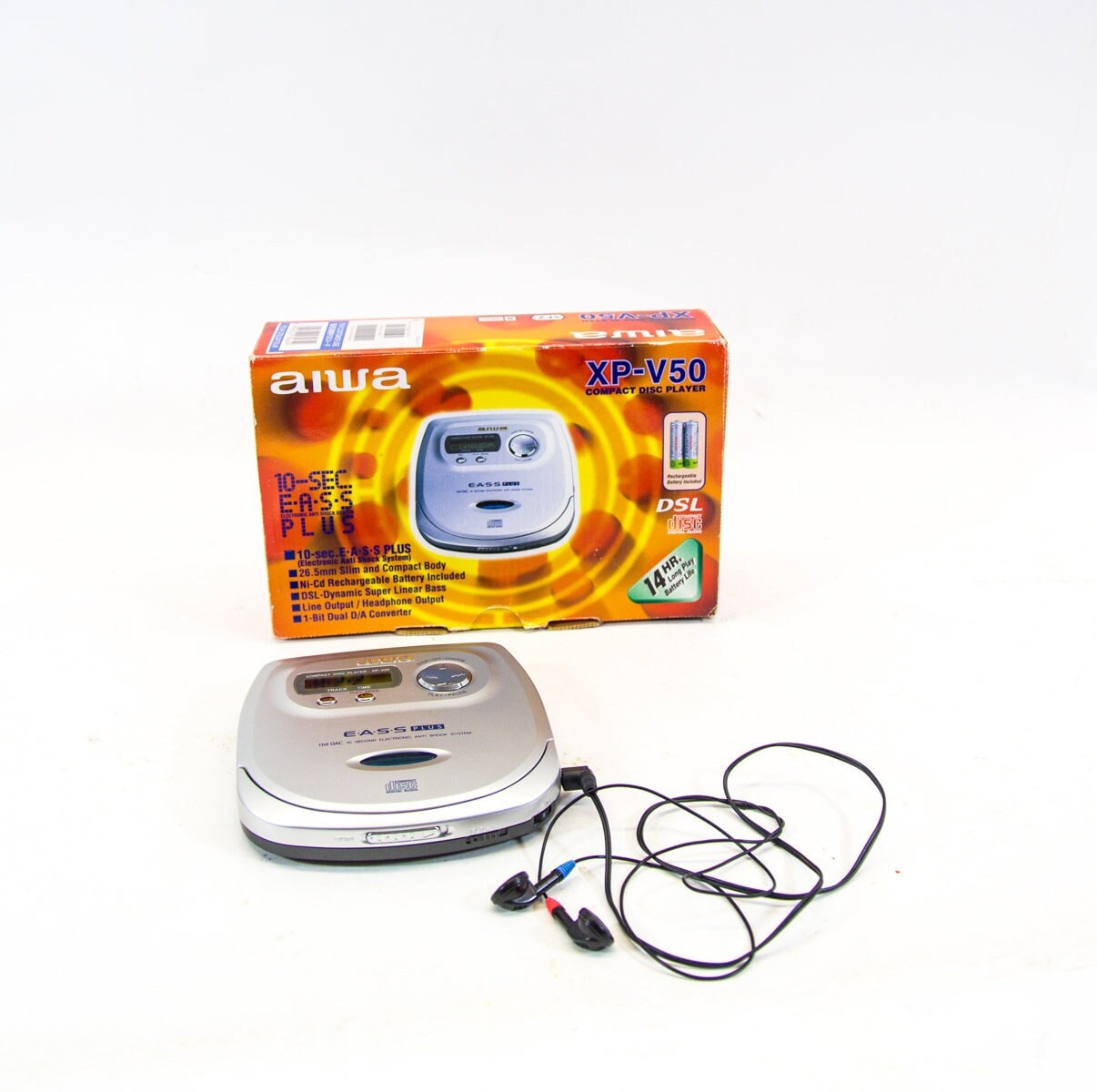 AIWA XP-55 ポータブルCDプレーヤー￼ CDウォークマンタイプ Yahoo!オークション -「(aiwa アイワ) xp」の落札相場・落札価格
