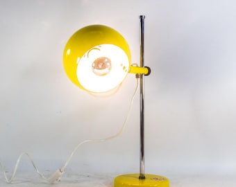 Ögonlampa från mitten av århundradet | klargul | Vintage 60-talsdesign