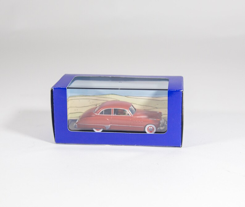 Modello di auto TinTin | 1/43 | Buick Roadmaster | Terra dell'oro nero | Scatola originale e certificato | Edizione Atlante immagine 9