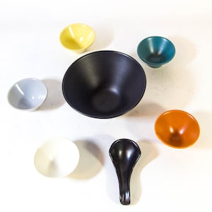 Set snack in ceramica | Ceramica olandese | colori pastello | vintage anni '50