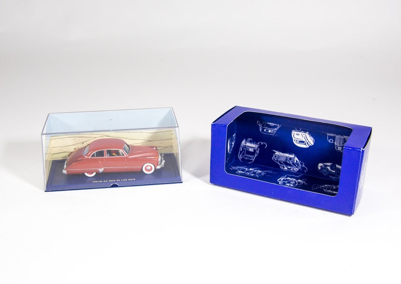 Modello di auto TinTin | 1/43 | Buick Roadmaster | Terra dell'oro nero | Scatola originale e certificato | Edizione Atlante immagine 6