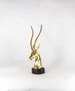 Very large brass gazelle statue | 22' | Hollywood Regency 
