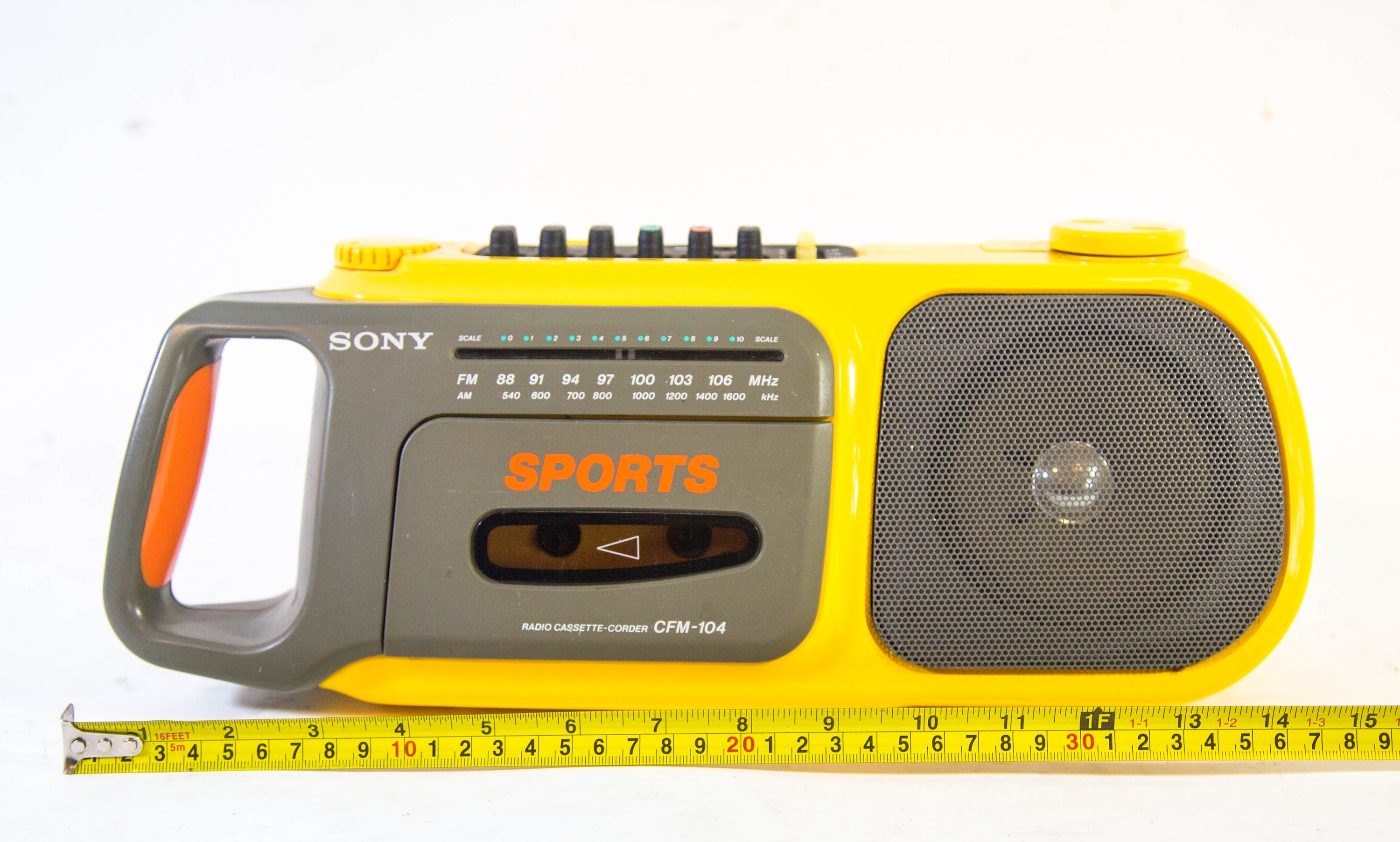 Sony Sports Boombox model CFM-104 cassette player and FM 