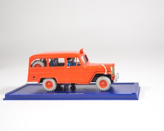 Modelo de coche TinTin | 1/43 | Jeep Willy por tierra | #57 | El asunto del cálculo | Caja original y certificado | Edición Atlas