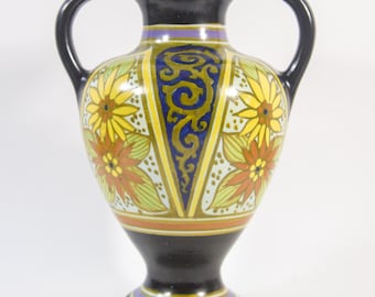 Antique flower vase | Dutch pottery | Gouda Holland | Vintage 30's