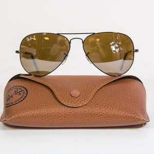 Vintage Ray-Ban | Aviator Large | RB 3025 | 002/55 | Black metal frame | Brown polarized lenses