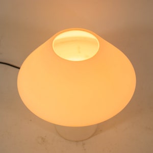 Vintage mushroom lamp | XL version | Hala Zeist | white opaline glass | vintage 80's image 3