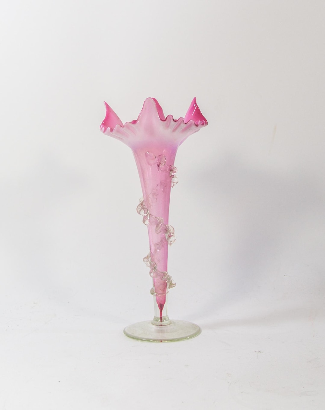 Antique Clichy Vase | French Glass | Fluted Rim | Early 20th Century - Etsy