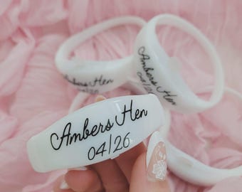 Personalised LED light up bracelets, wristbands weddings favours,party favours, events, rave accessories, concert accessories