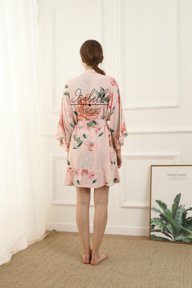 Personalised Bridesmaid Robes Ruffle Bridesmaid Robes Etsy UK